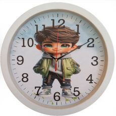 ساعت دیواری کودک مدل پسرک کد 4040905s