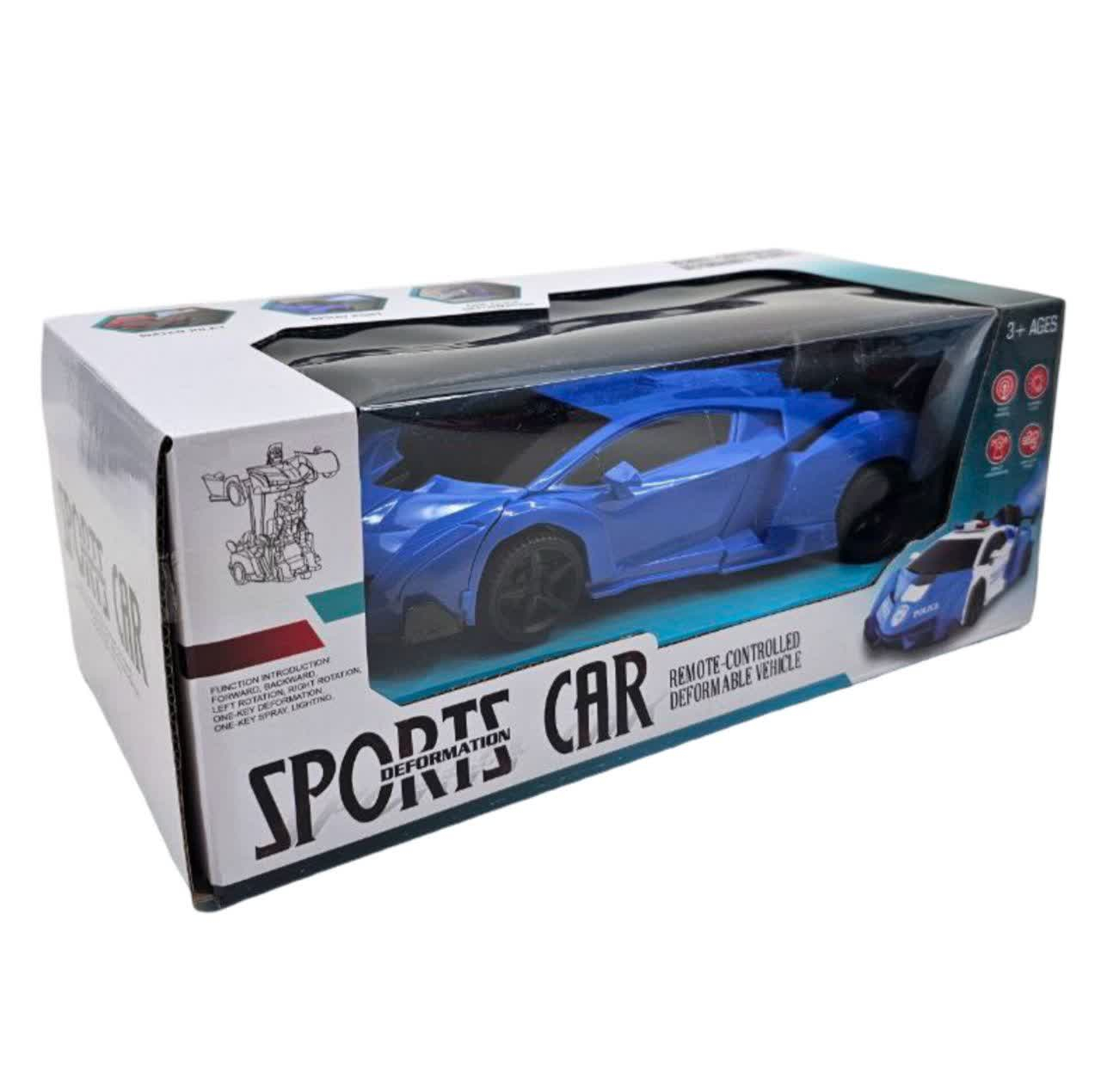 ماشین بازی کنترلی ناب سل مدل لامبورگینی شارژی تبدیل شونده دودزا چراغدار کد Lamborghini rechargeable remote control game machine with smoke and lights