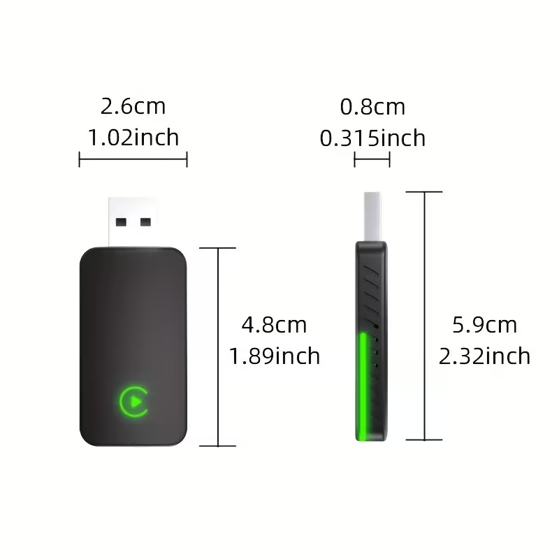 کارپلی و اندروید اتو مدل CP/AA M10 2in1 Carplay/Android Auto به همراه مبدل USB به USB-C