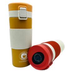 ماگ سفری مدل هوشمند درجه دار طرح COFFEE CUP گنجایش 0.4 لیتر