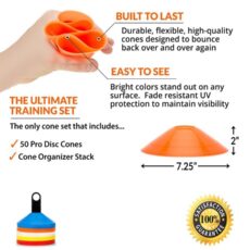 مانع تمرینی ابکو اسپرت مدل Training Cones بسته 50 عددی