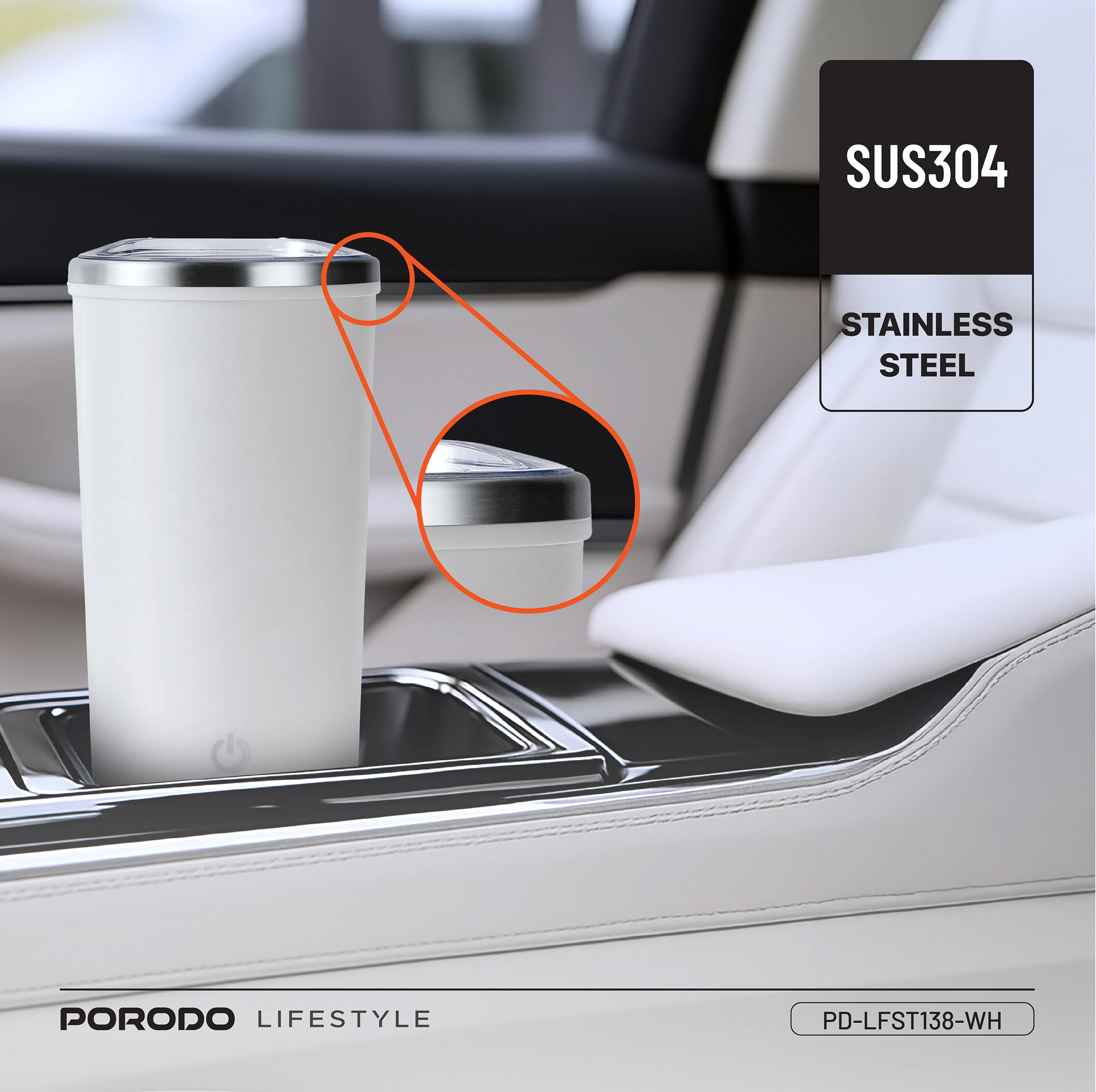 تراول ماگ پرودو مدل PDLFST138BK گنجایش 0.4 لیتر
