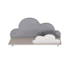 شلف دیواری اتاق کودک طرح ابر مدل MKids52-Gray