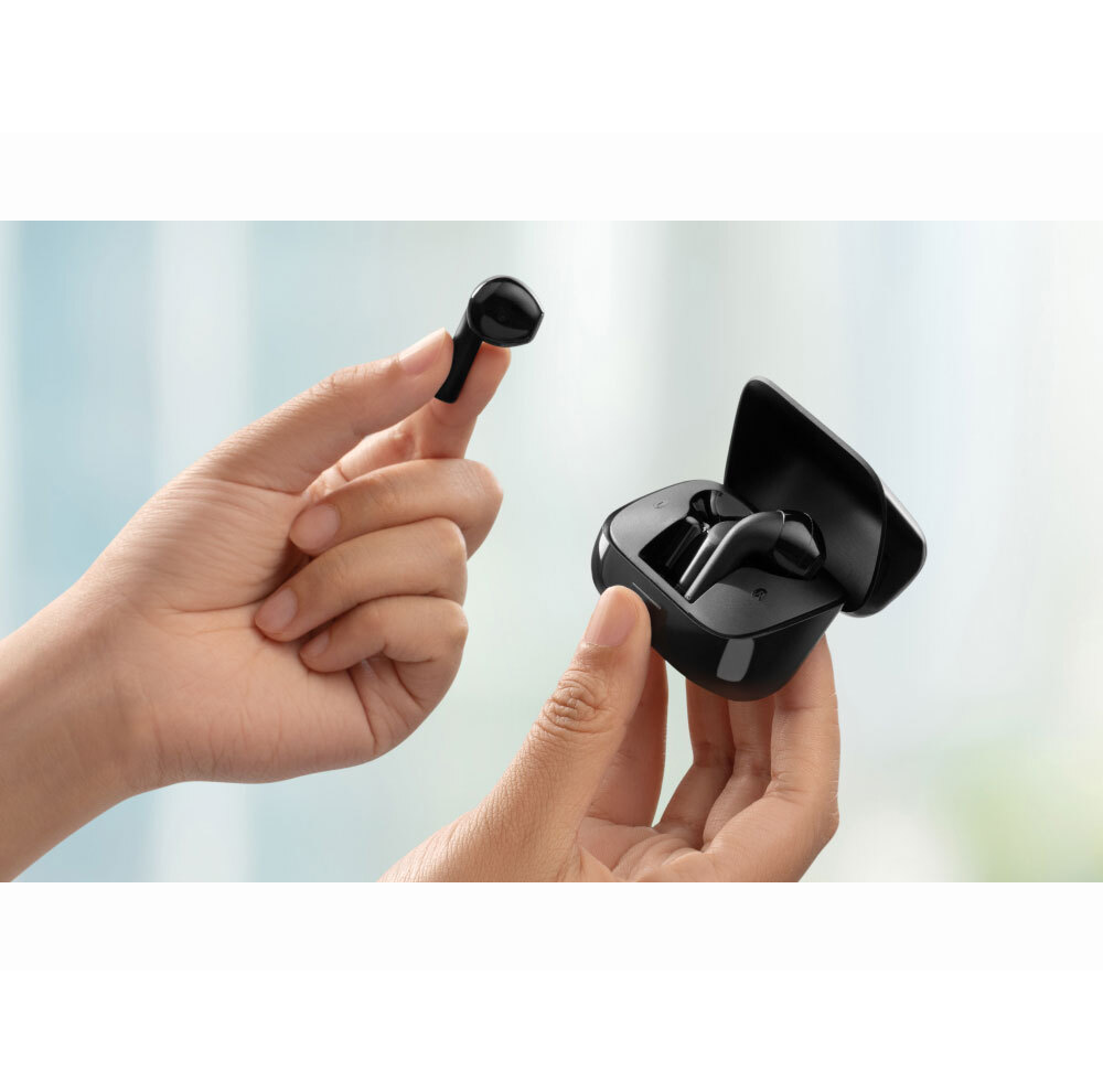 هدفون بلوتوثی انکر مدل Soundcore K20i با نویز کنسلینگ میکروفون (ENC)، درگاه شارژ USB Type-C، دارای کنترل لمسی، مقاوم در برابر پاشش آب با استاندارد
