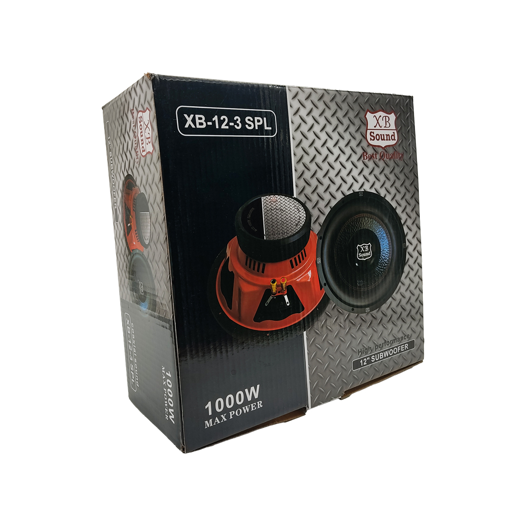 ساب ووفر پشت خودرو ایکس بی مدل XB-12-3 SPL سایز 12 اینچ