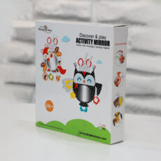 آویز تخت کودک مدل آینه دار طرح جغد happy monkey