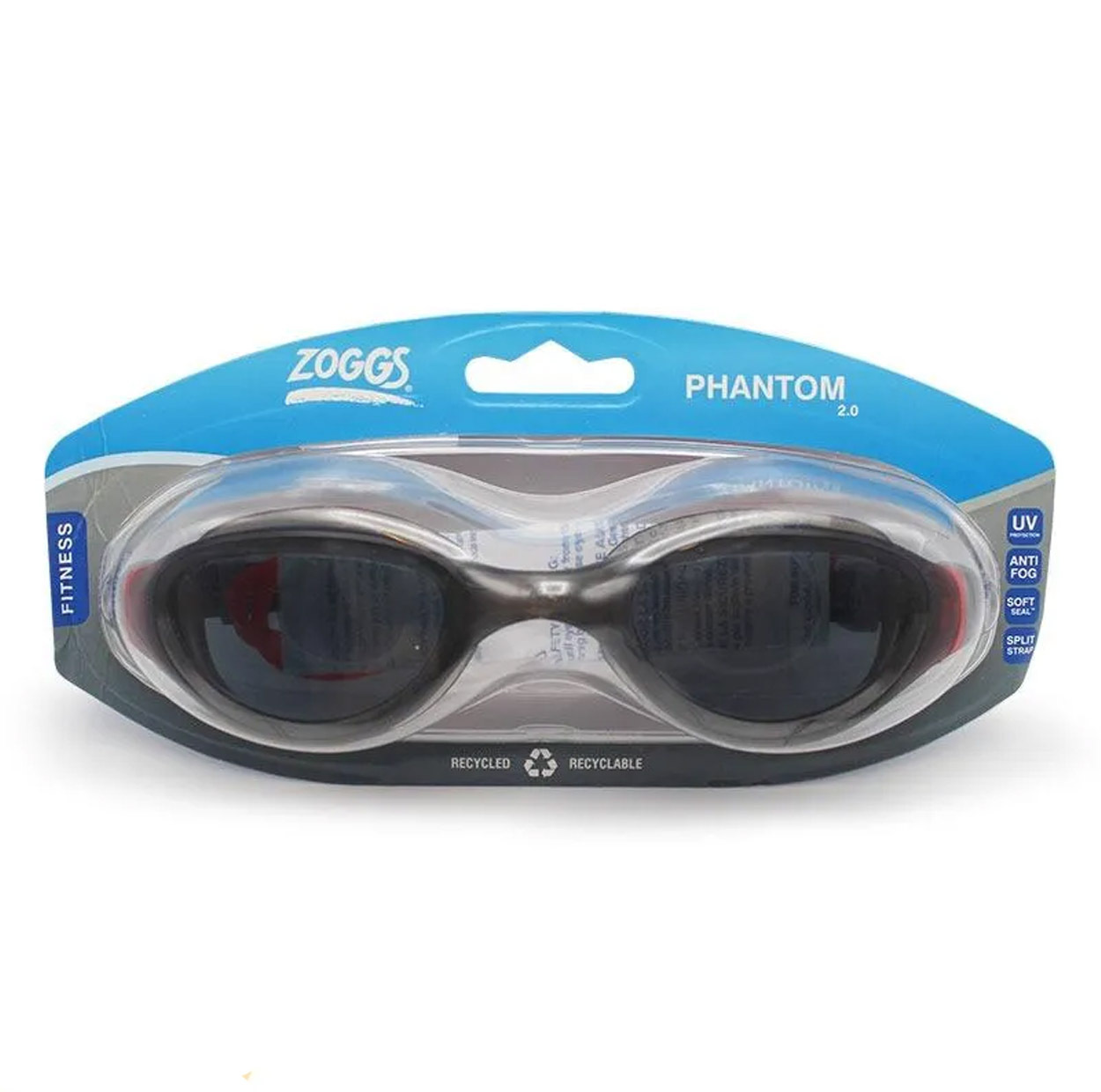 عینک شنا زاگز مدل ضدبخار کد Phantom UV