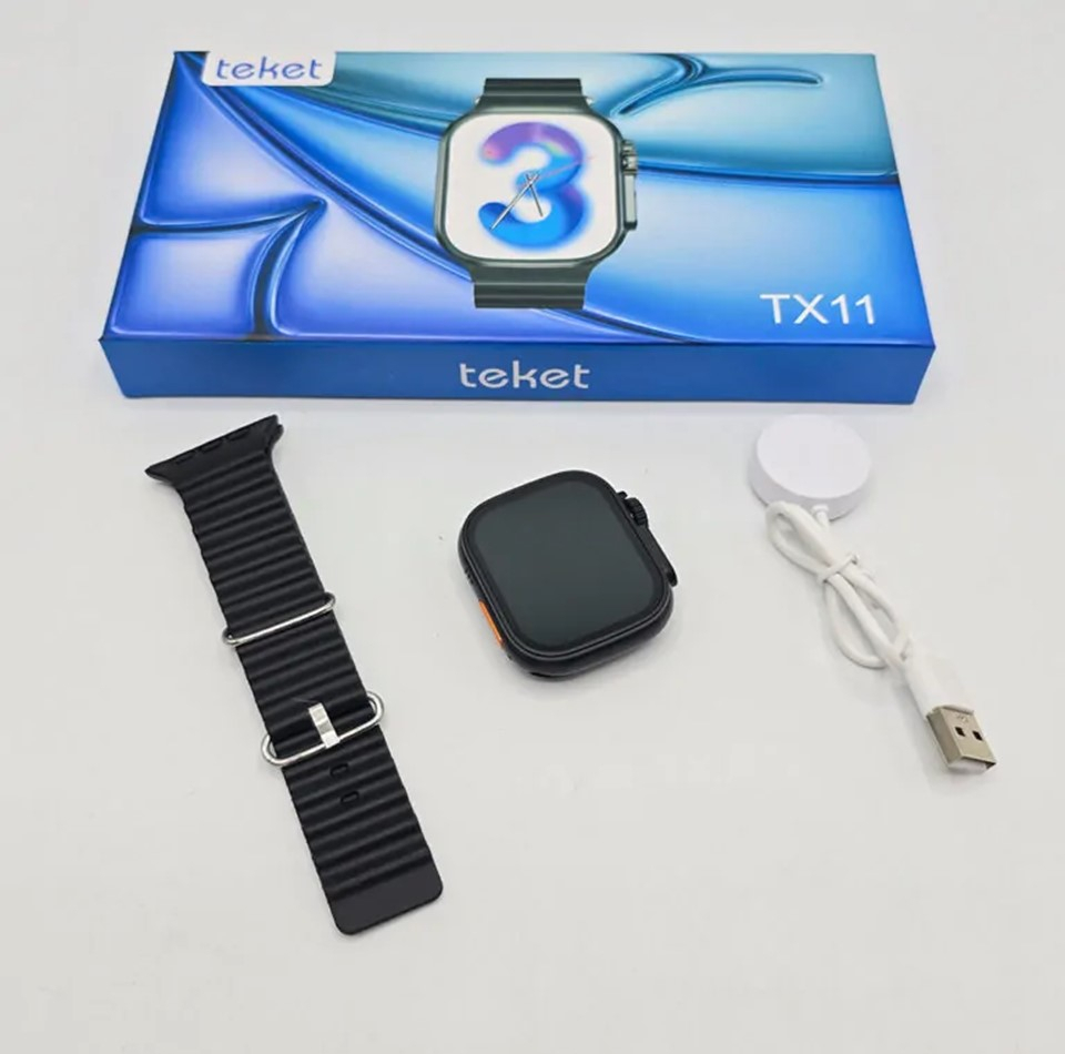 ساعت هوشمند 48 میلیمتری مدل TX11 با بند سیلیکونی