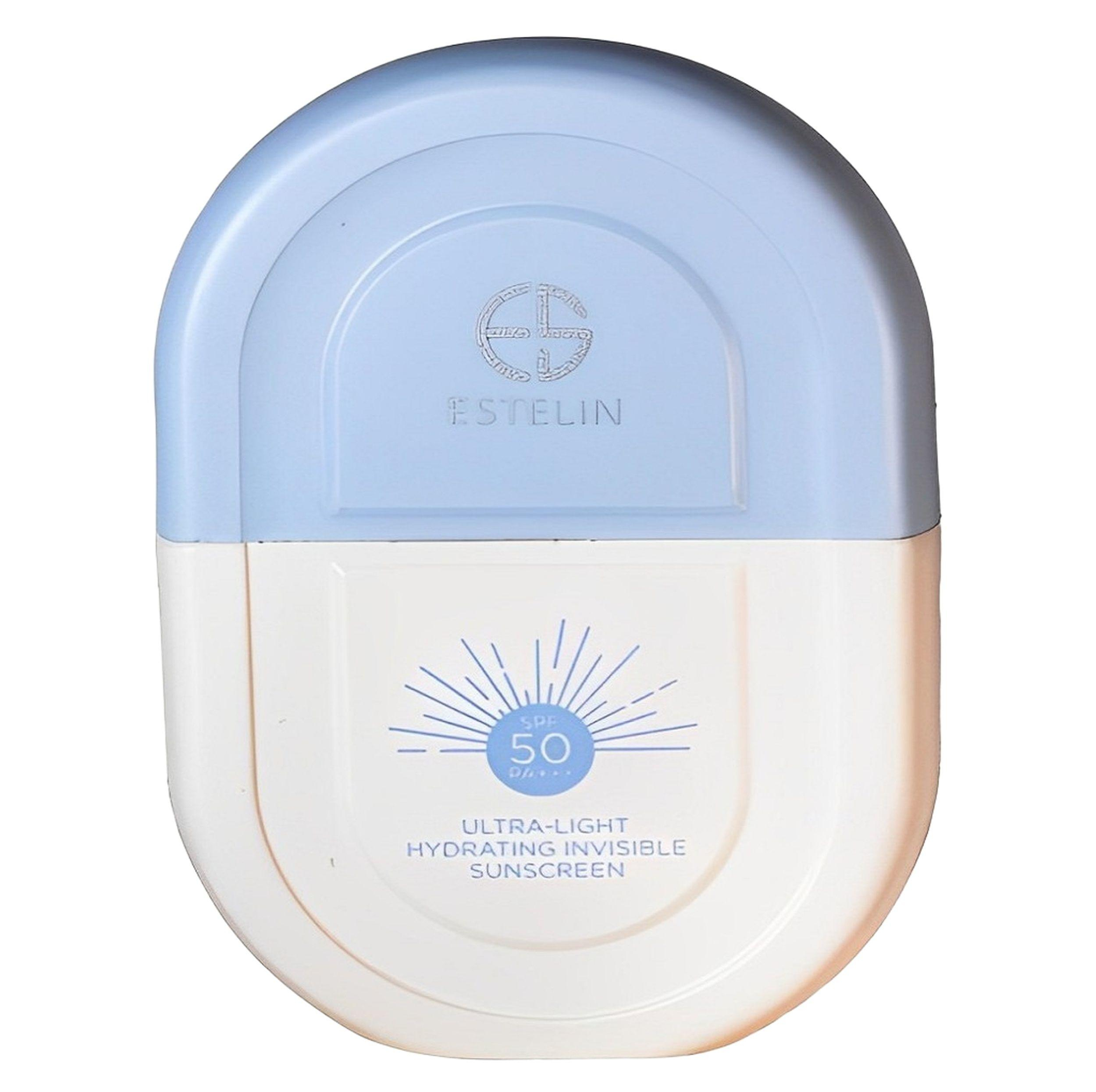 کرم ضد آفتاب بدون رنگ استلین، 50 SPF، مدل ultra light، مناسب انواع پوست و حجم 50 میلی‌لیتر، محافظت کننده در برابر اشعه UVA و UVB، بسیار سبک، +++ PA، آبرسان، ضد لک، با ماندگاری 2 ساعته