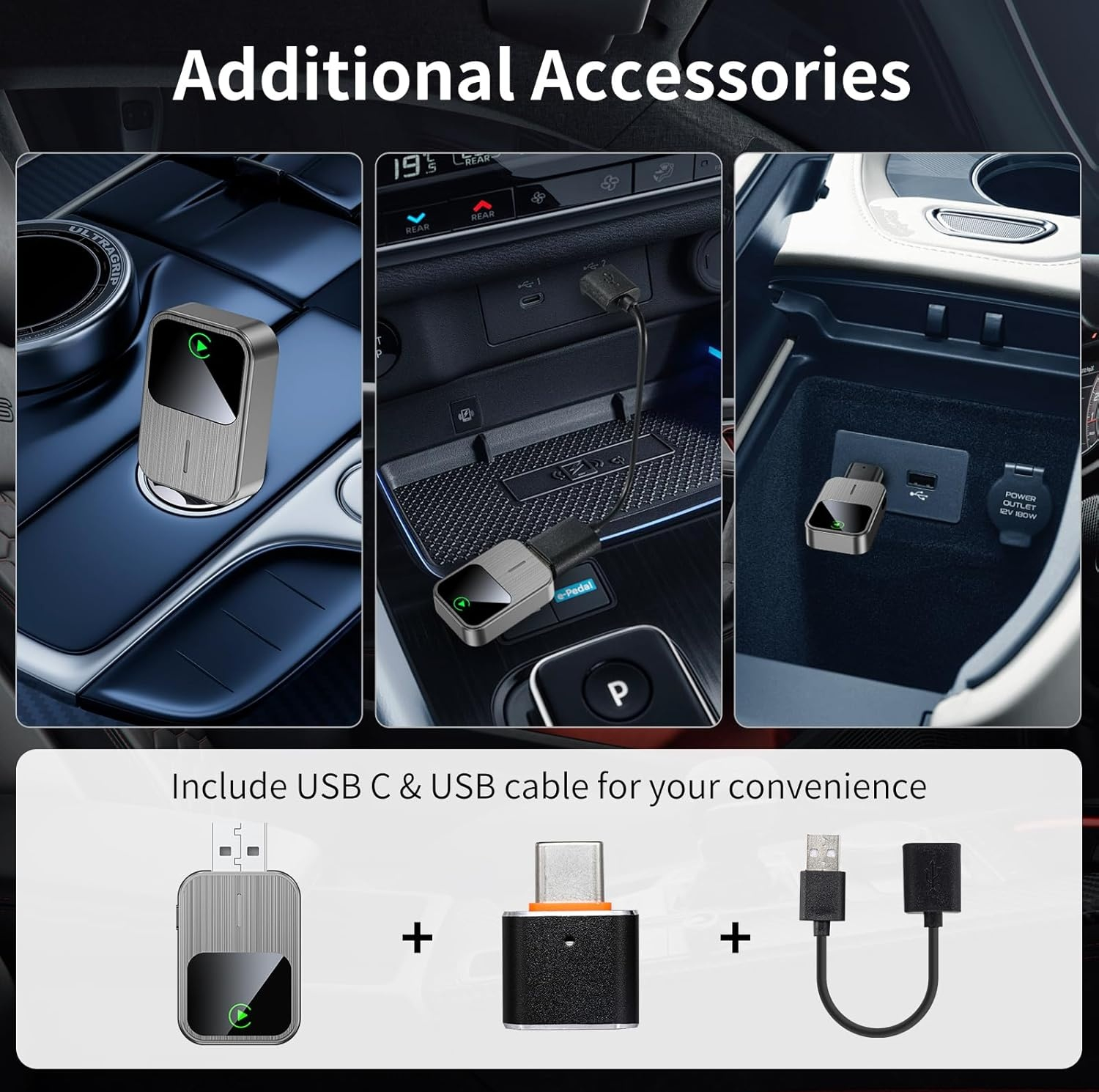 کارپلی و اندروید اتو مدل 2in1 Carplay/Android Auto k2