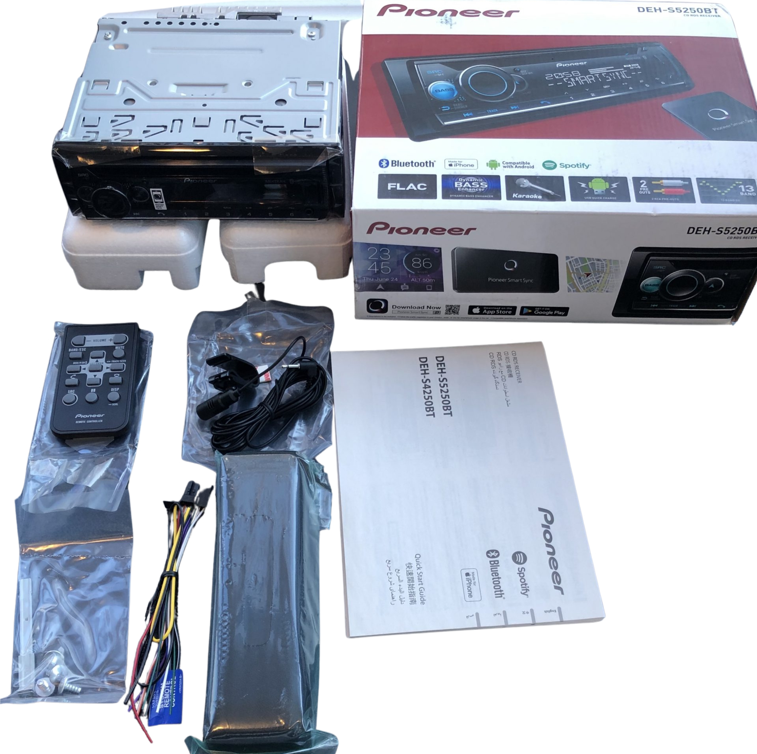 پخش کننده خودرو پایونیر مدل DEH-S5250BT