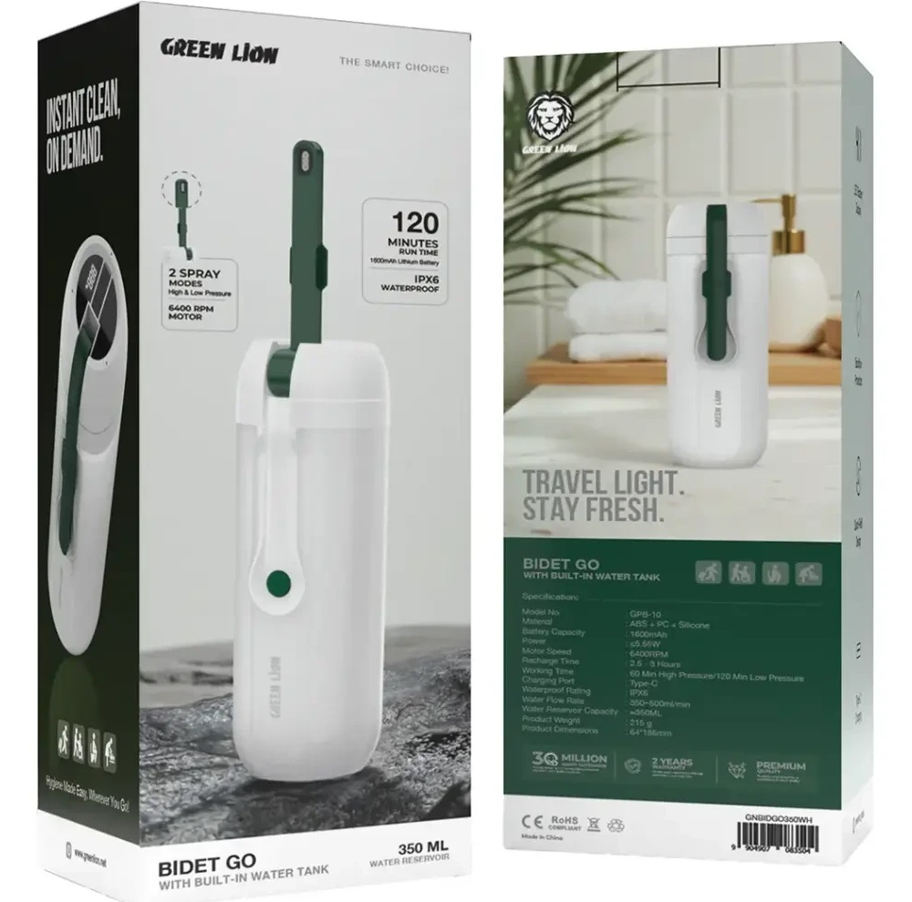 خودشور سفری گرین لاین مدل BIDET GO