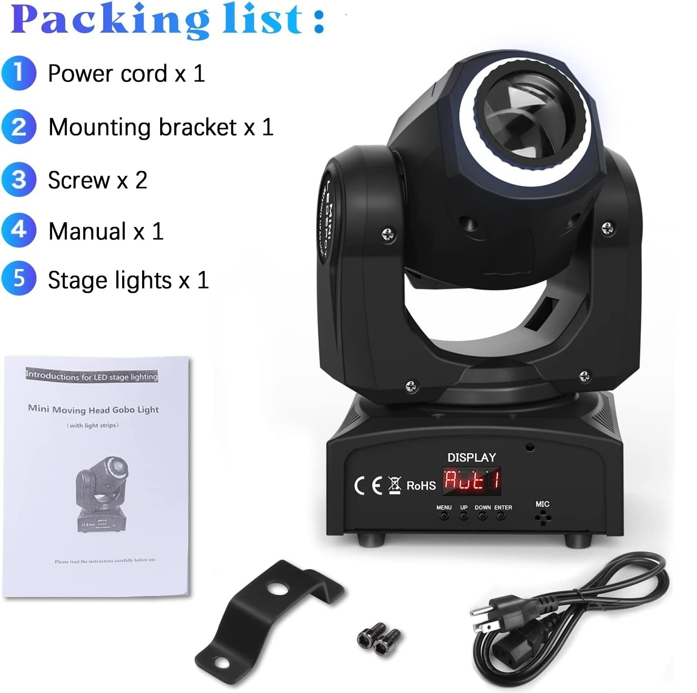 رقص نور مووینگ مدل 60W RINGLIGHT