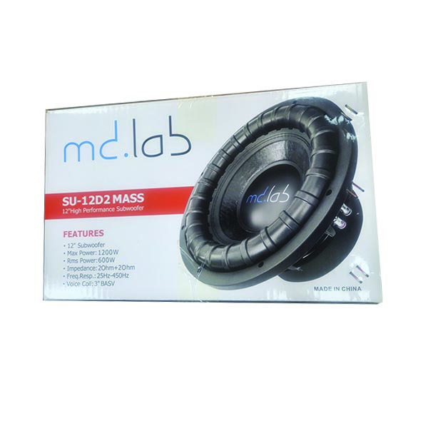 ساب پشت خودرو ام دی لب مدل SU-12D2MASS سایز 12 اینچ