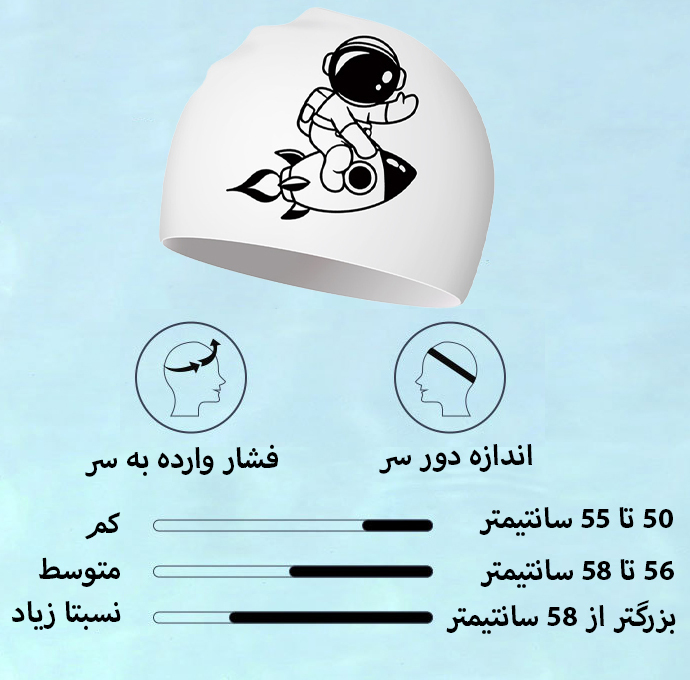 کلاه شنا طرح فضانورد مدل SY-1201