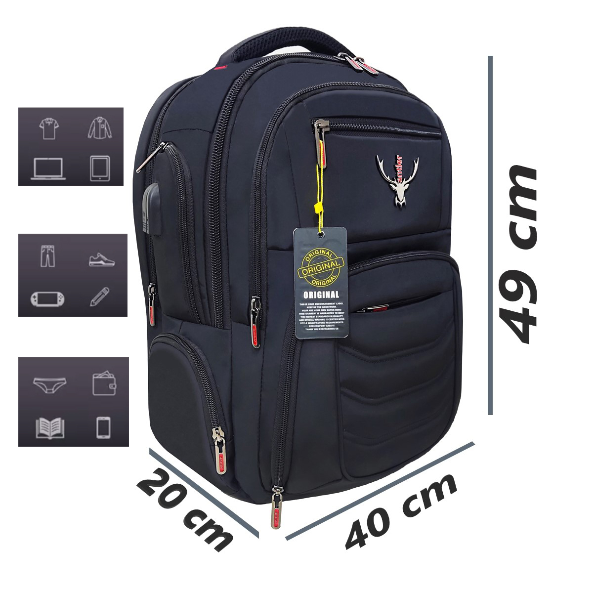 کوله پشتی آنتلر مدل Sivas L5141