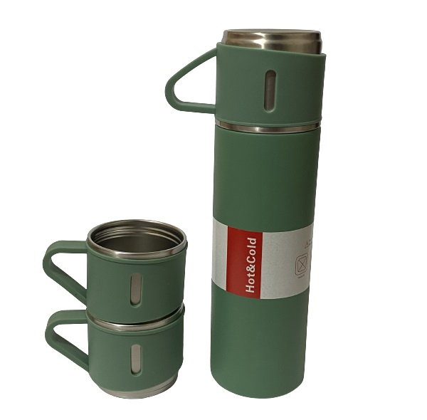 فلاسک و لیوان مدل hot-cold گنجایش 0.5 لیتر بسته 3 عددی