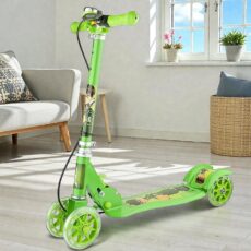 اسکوتر رجال مدل چهار چرخ کد Folding به همراه زنگ هشدار ظرفیت وزنی 75 کیلوگرم