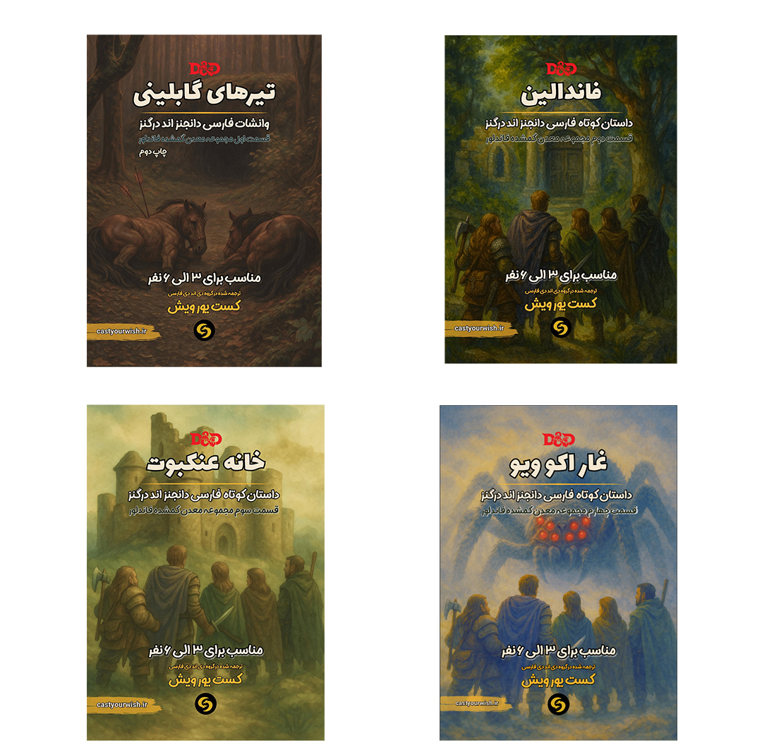 بازی فکری دی اند دی مدل معدن گمشده فاندلور بسته 4 عددی