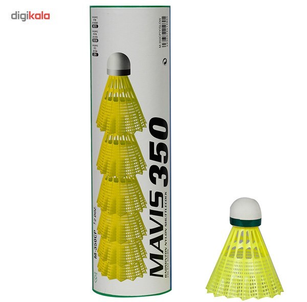 توپ بدمینتون یونکس مدل Mavis 350 بسته 6 عددی
