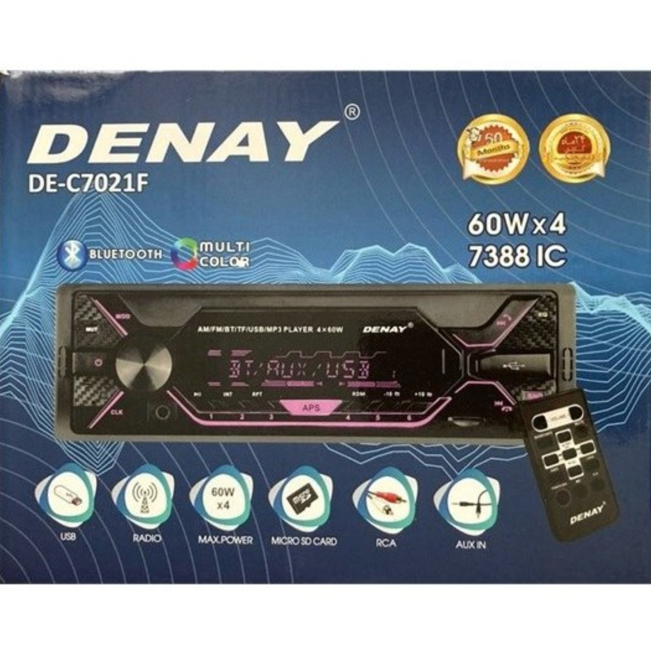 پخش کننده خودرو دنای مدل DE-C7021F