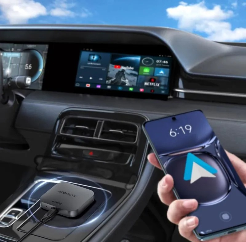 دانگل کارپلی و اندروید اتو ایس فست مدل Aceauto QC2