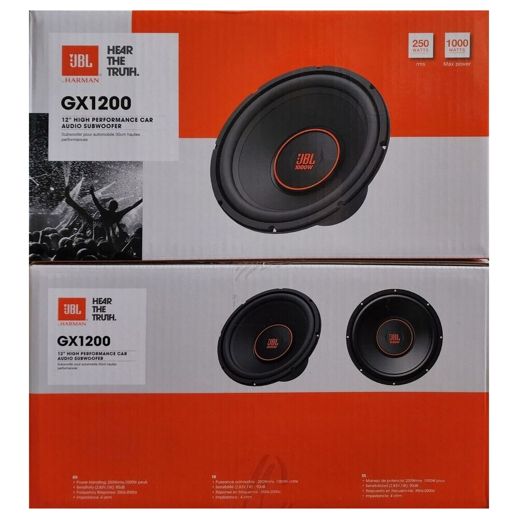 ساب ووفر خودرو جی بی ال مدل GX1200