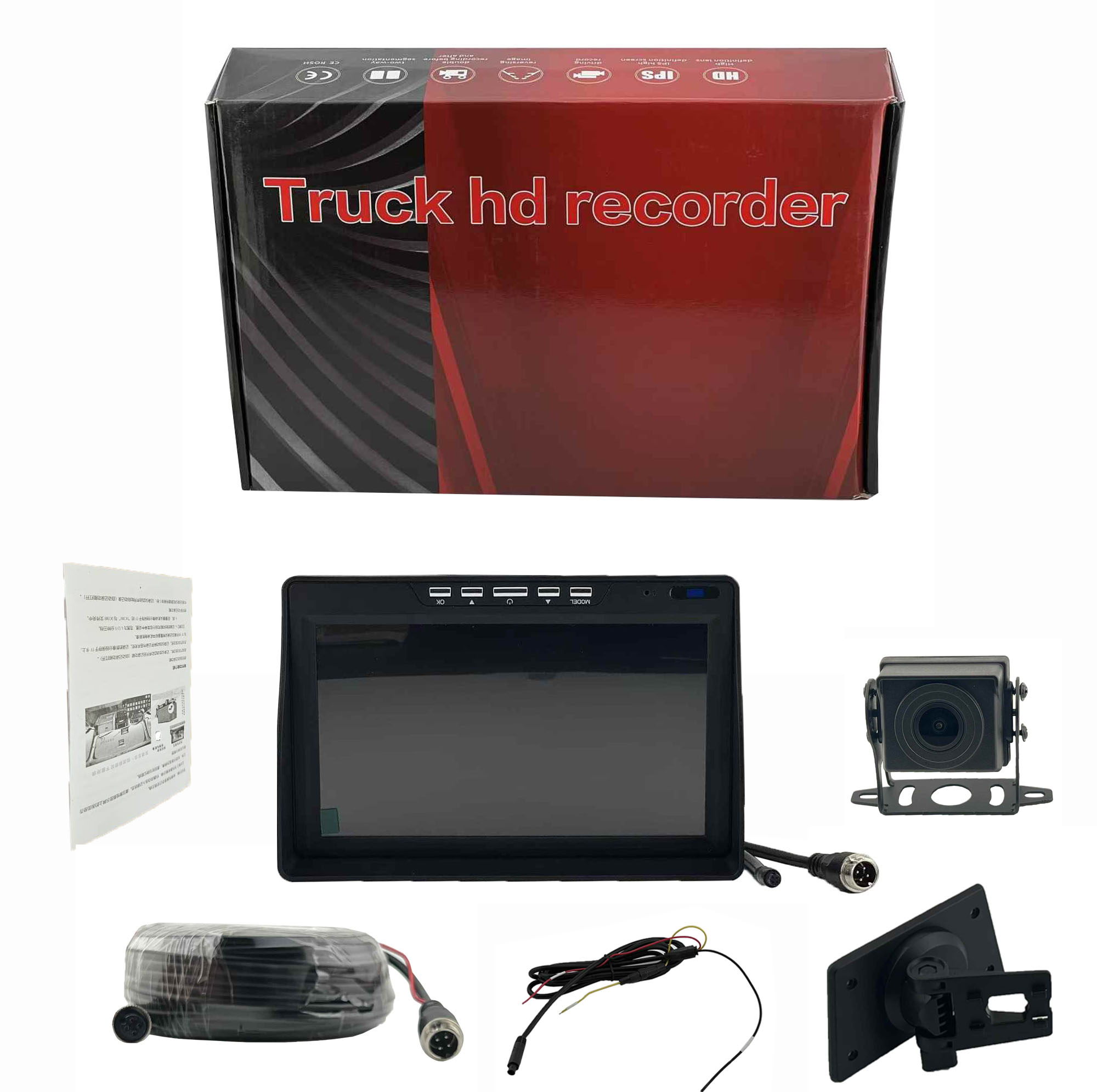 مانیتور و دوربین دنده عقب خودرو مدل Truck HD Recorder