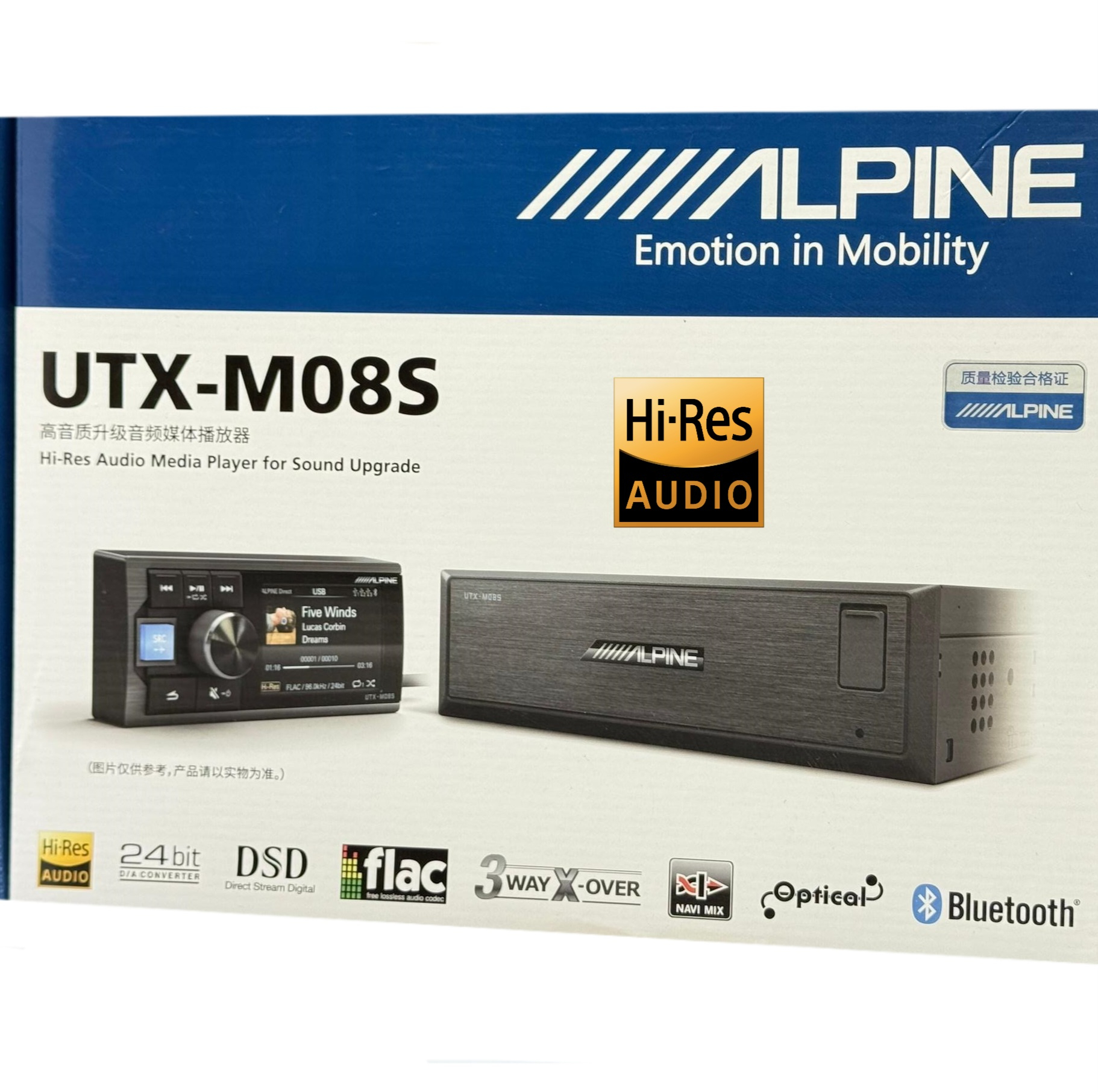 پخش کننده خودرو آلپاین مدل UTX M08s Alpne