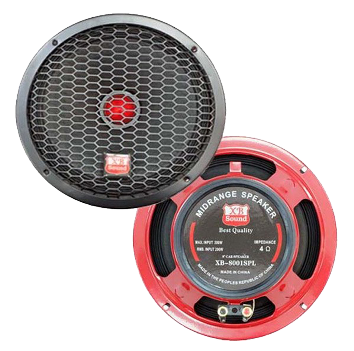 میدرنج پشت خودرو ایکس بی ساند مدل XB-8001 SPL سایز 8 اینچ بسته دو عددی