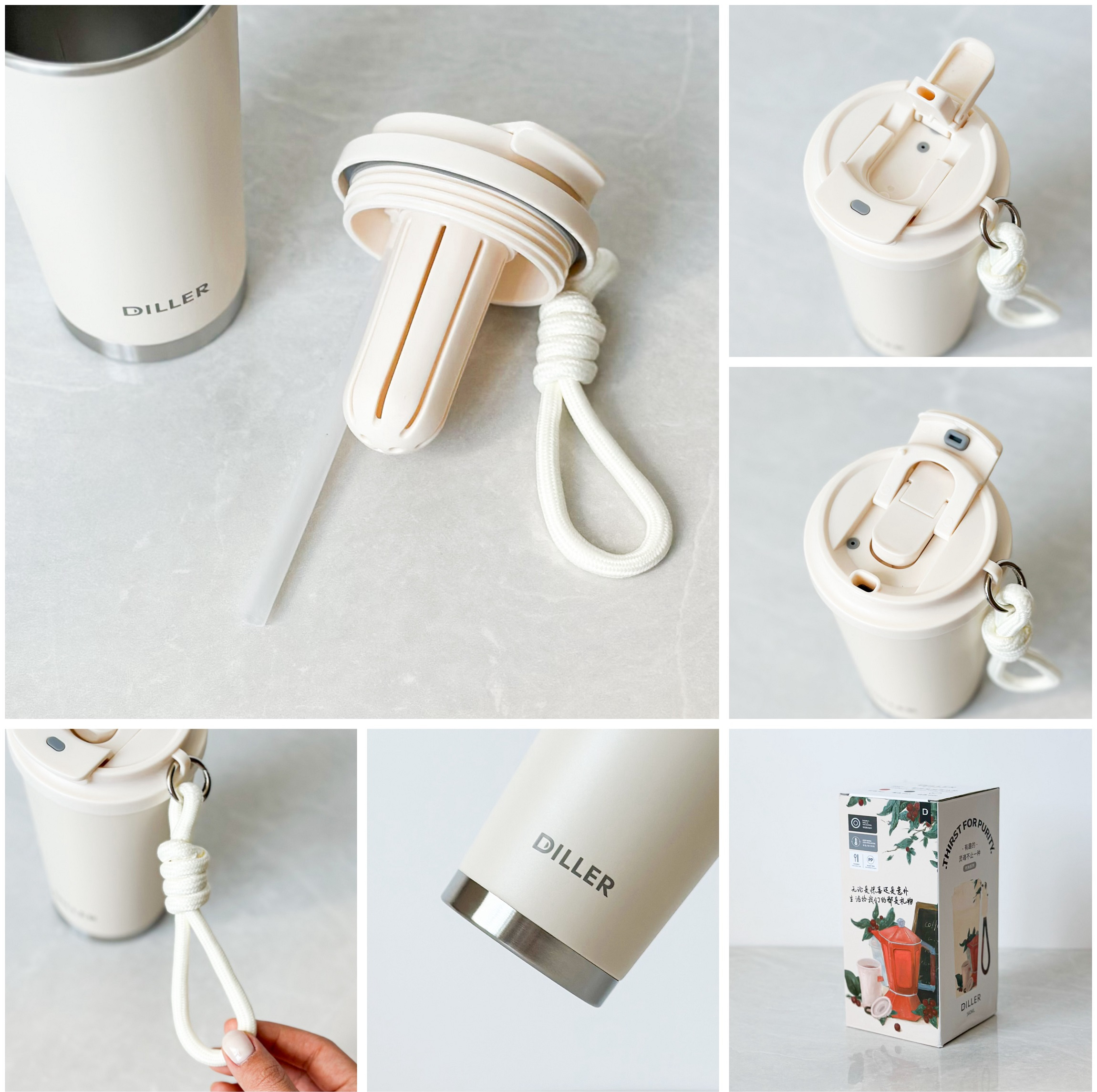 تراول ماگ دیلر مدل مینیمال گنجایش 0.56 لیتر