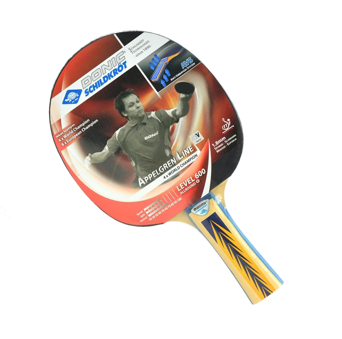 راکت پینگ پنگ دانیک شیلدکروت مدل appelgren 600