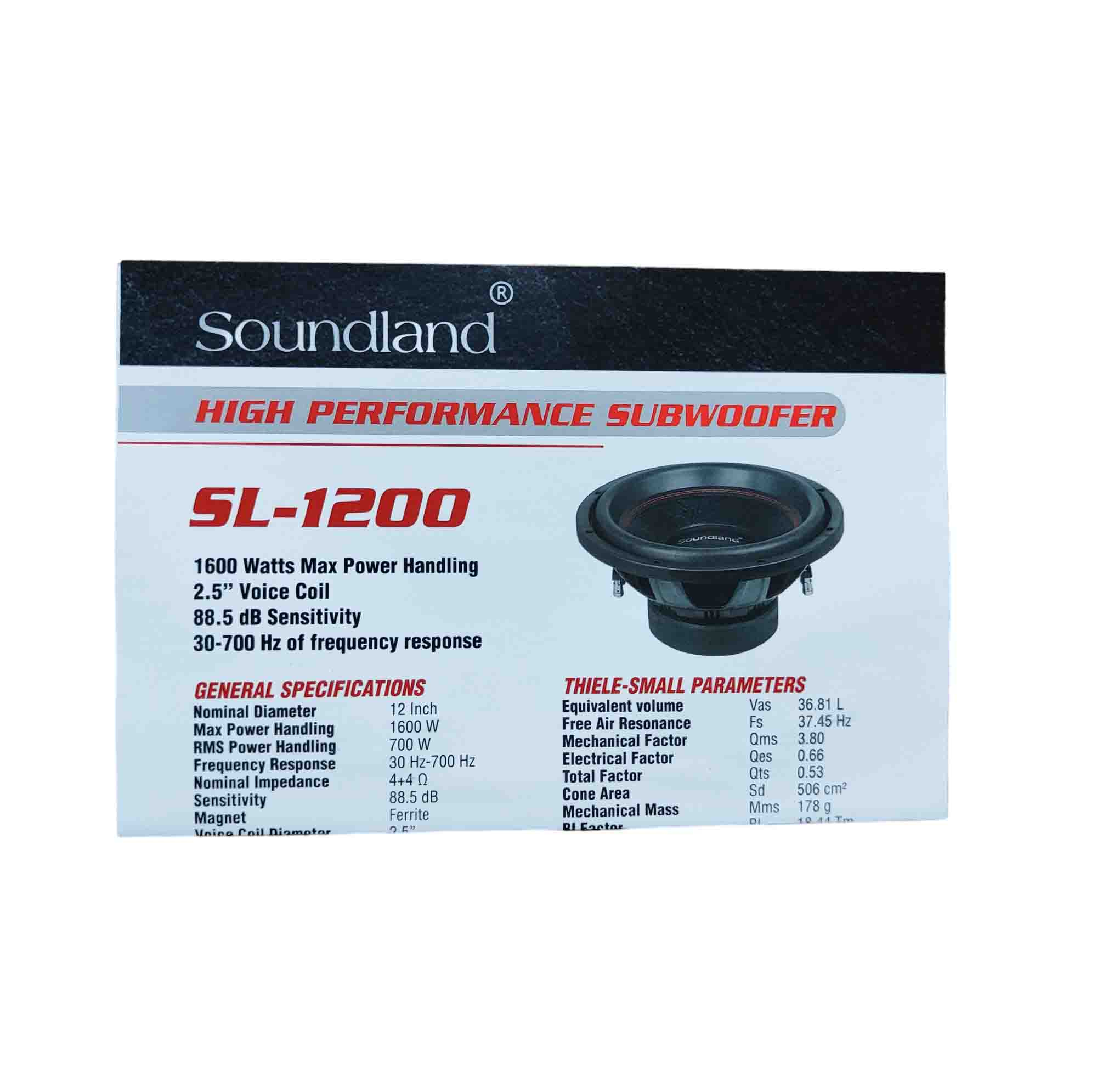 ساب ووفر خودرو ساند لند مدل SL-1200