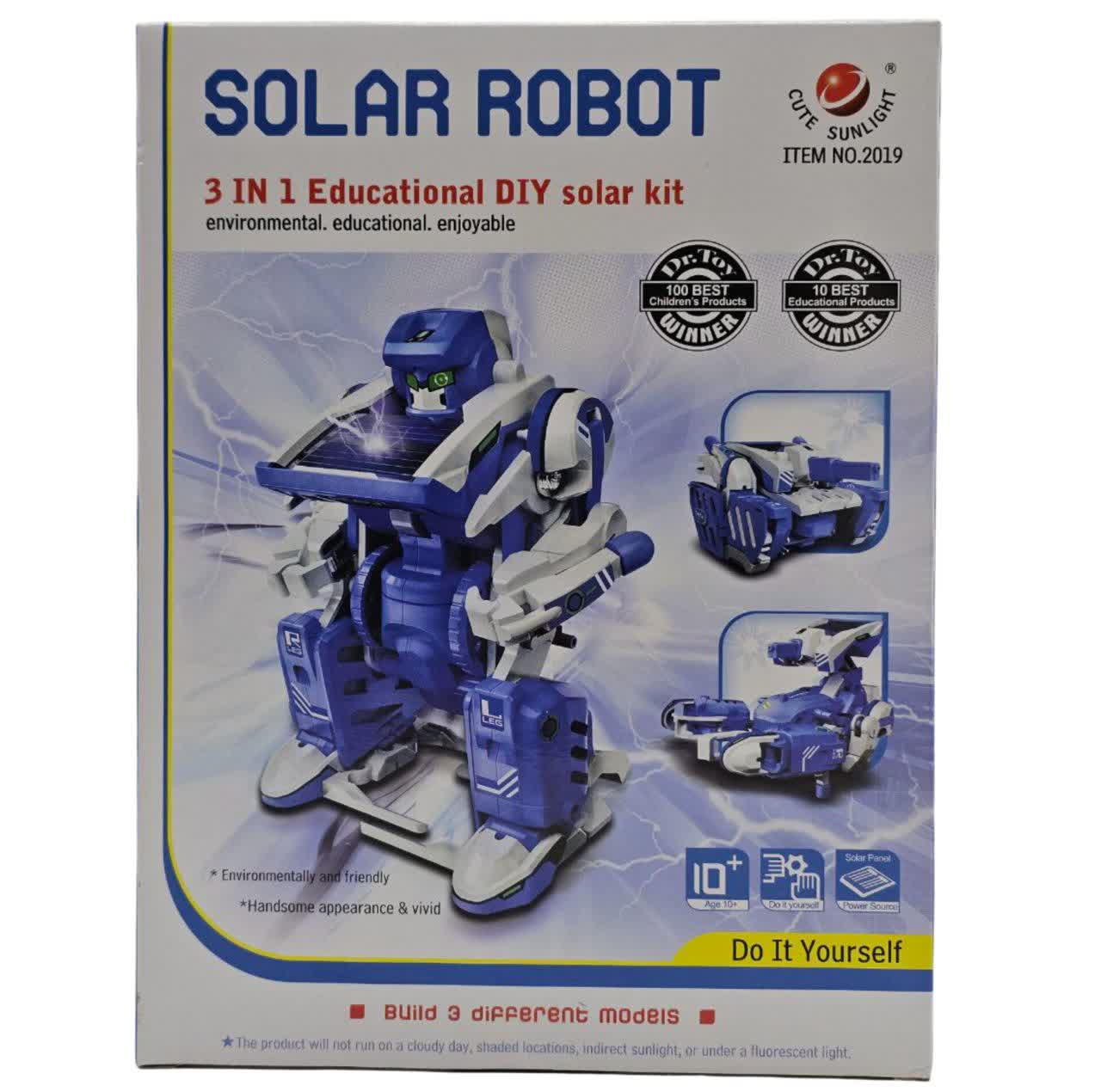 ربات ناب سل مدل آموزشی سولار خورشیدی 3 در 1 SOLAR ROBOT 3IN1 EDUCATIONAL DIY SOLAR KIT