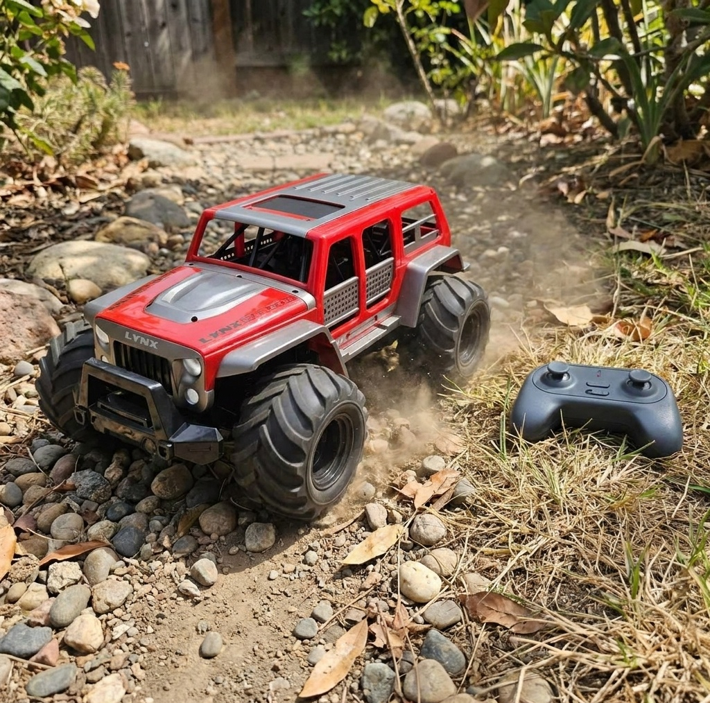 ماشین بازی کنترلی ناب سل مدل ضد آب آفرود شارژی چراغدار کد Waterproof off-road car solong RC