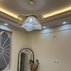 لوستر بافتنی مدل مکرومه مدل لاله