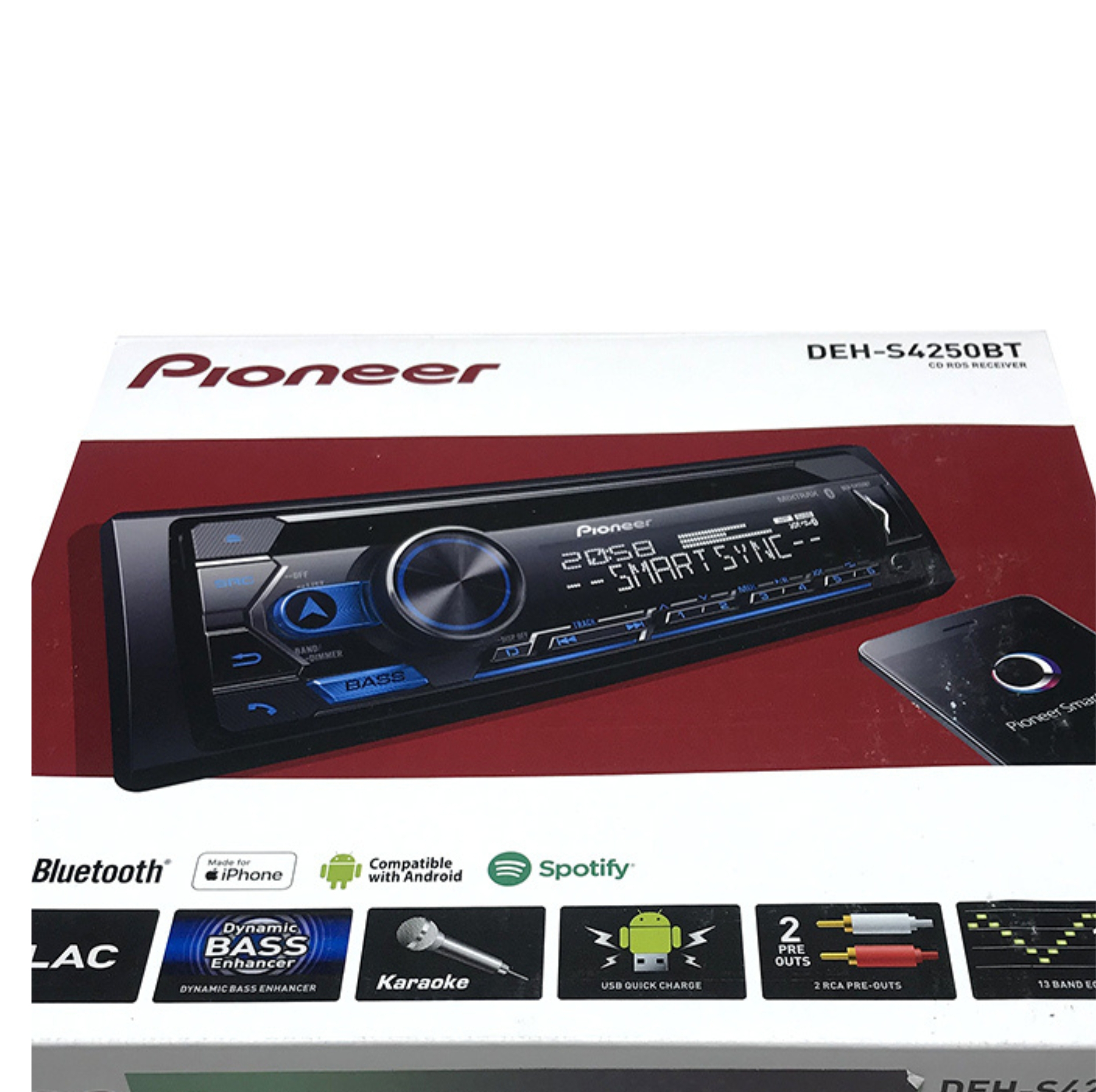 پخش کننده خودرو پایونیر مدل DEH-S4250BT