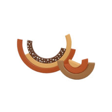 استند رومیزی کودک طرح رنگین کمان مدل MKT01-MDF6-C