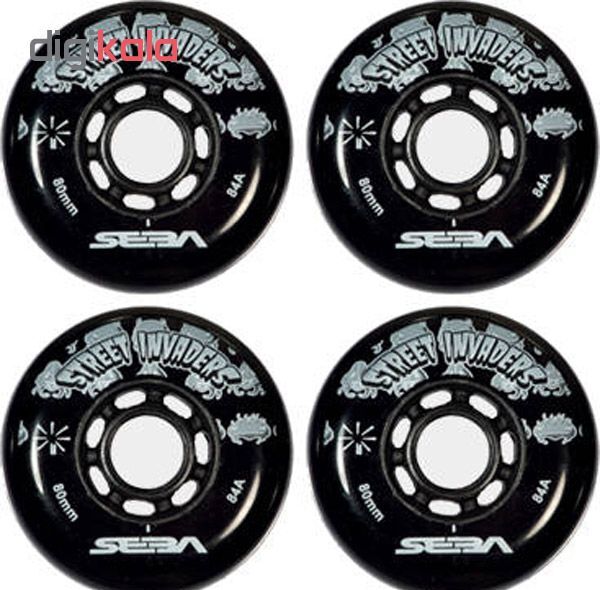 چرخ اسکیت سبا مدل STREET INVADERS 80MM بسته 4 عددی