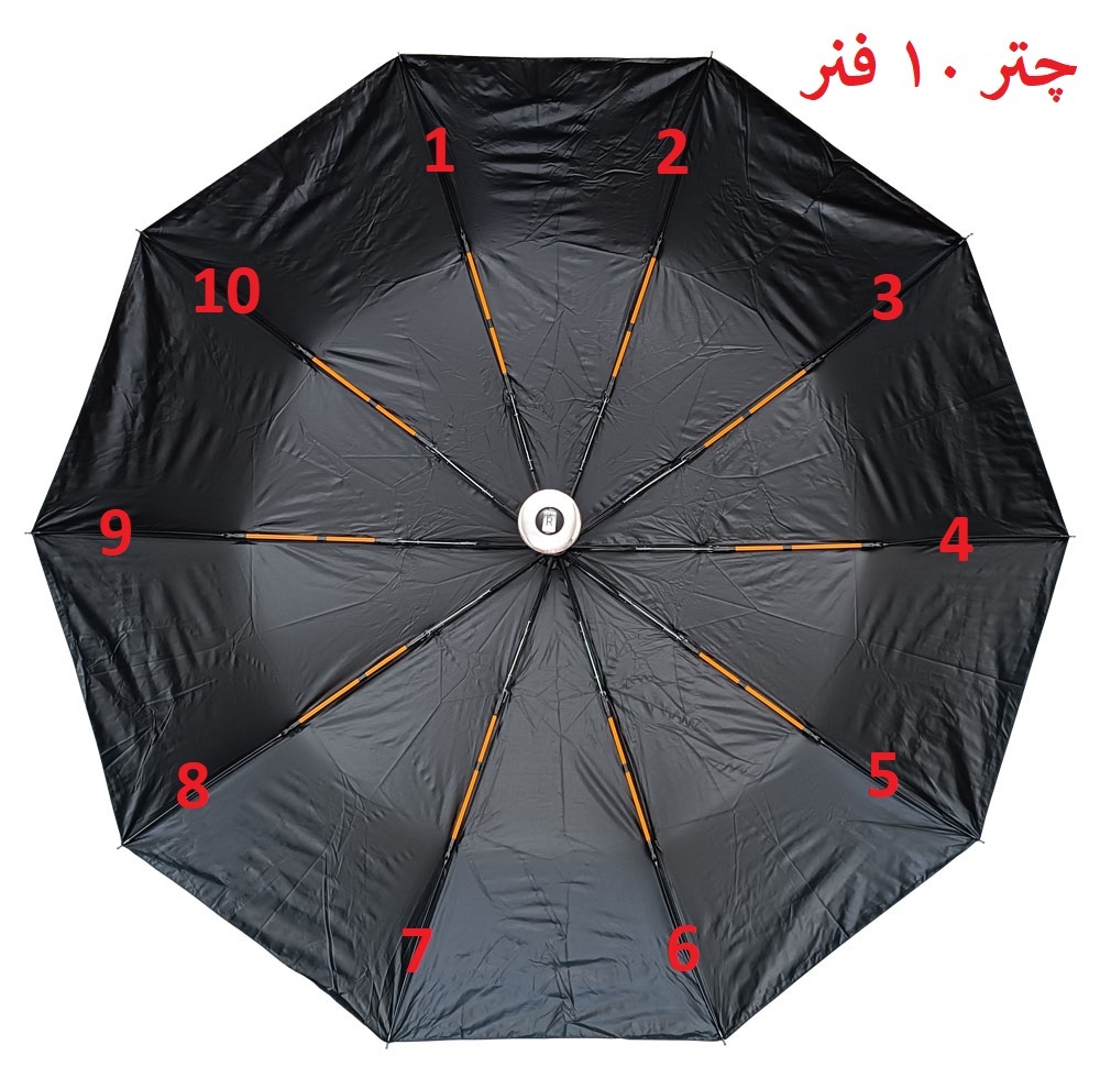 چتر 10 پره مدل دسته آر-آر دوبل وان قطر 116 سانتیمتر