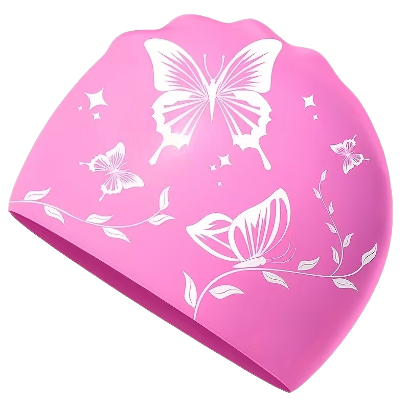 کلاه شنا طرح گل و پروانه کد SY-1124