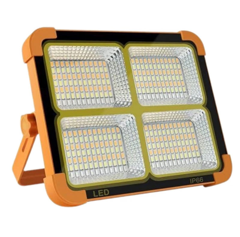 چراغ روشنایی مدل پروژكتور شارژی و خورشيدی 200w