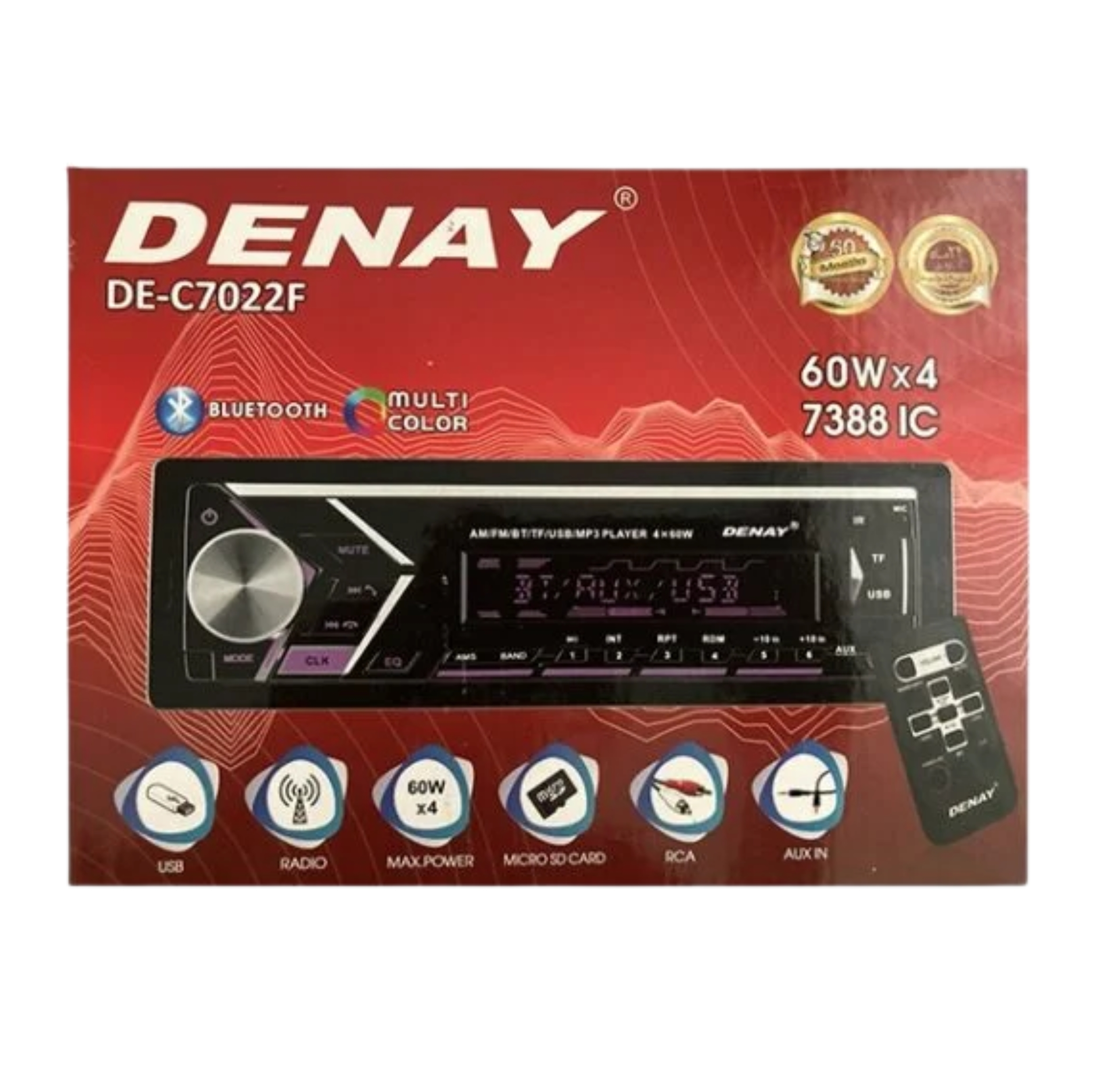 پخش کننده خودرو دنای مدل DE-C7022F