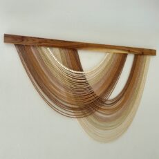 دیوارکوب مکرومه مدل بومریس دوهلالی