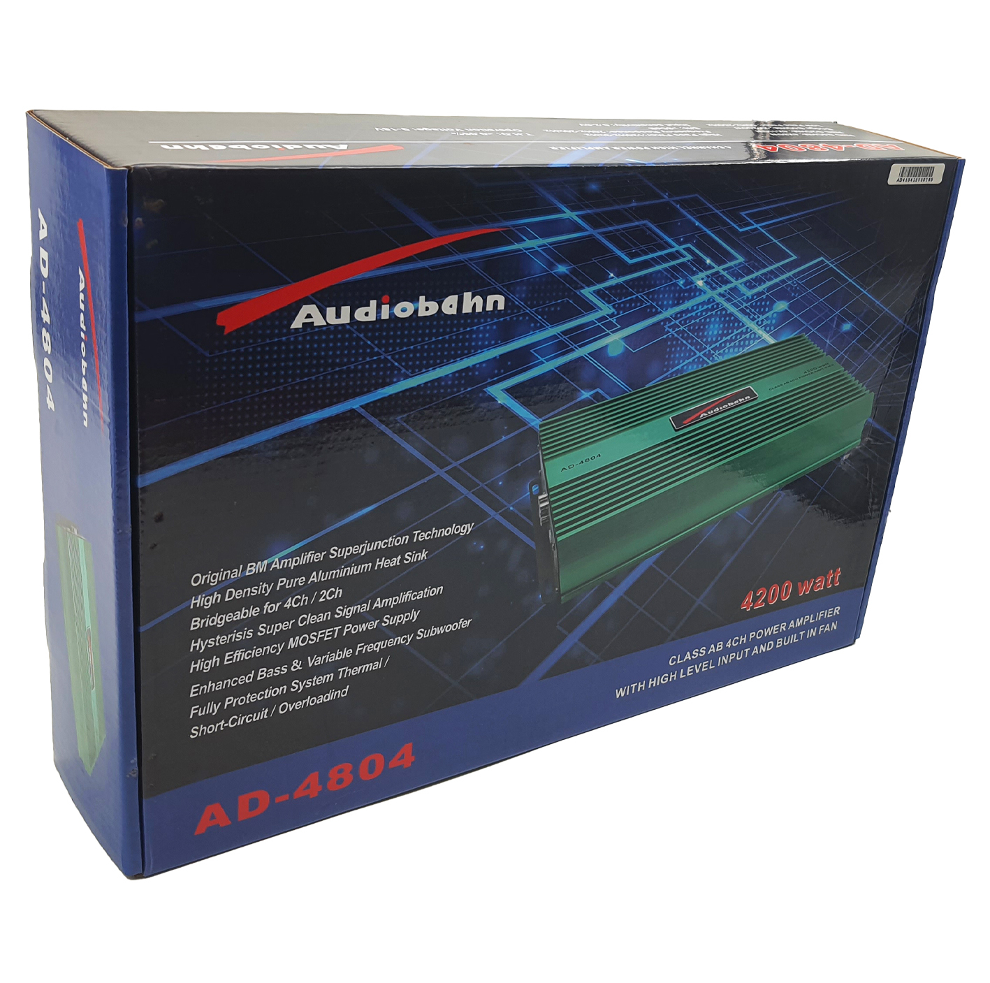 آمپلی فایر خودرو 4 کانال آدیو بان مدل AD-4804