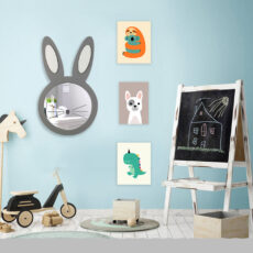 آینه اتاق کودک طرح خرگوش مدل MKids26-H