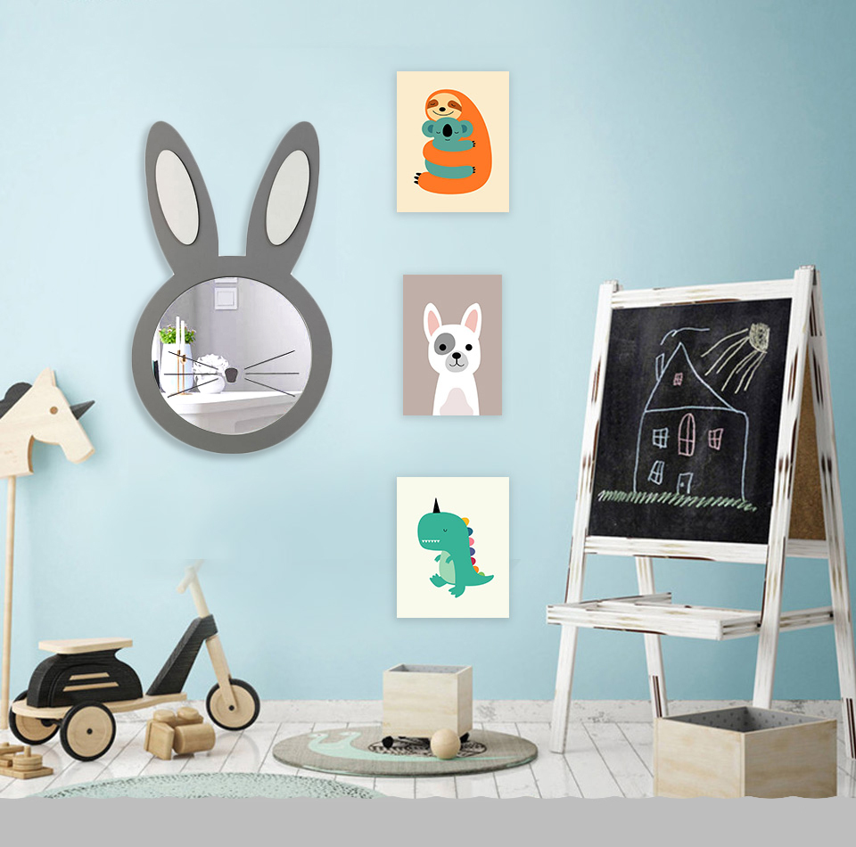 آینه اتاق کودک طرح خرگوش مدل MKids26-H