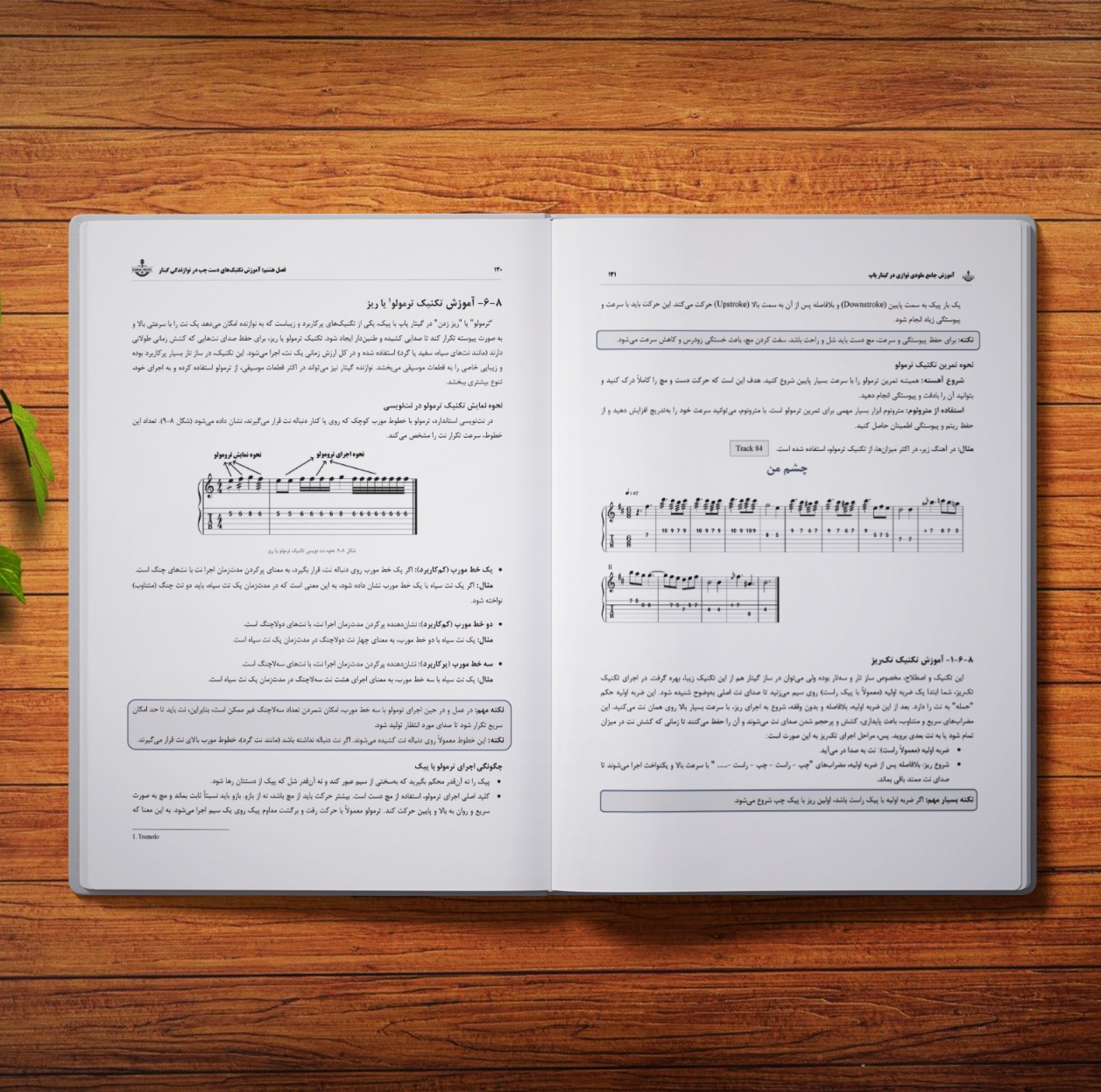 کتاب آموزش جامع ملودی نوازی در گیتار پاپ اثر کمال الدین صادقی انتشارات آثار گیتی