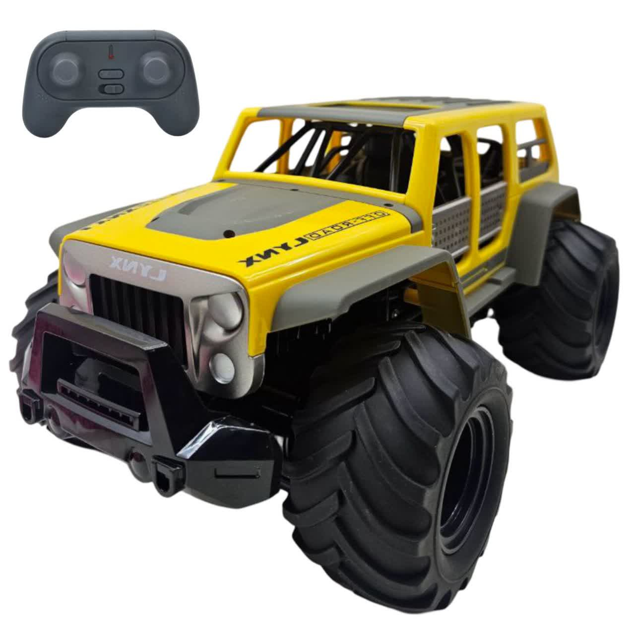 ماشین بازی کنترلی ناب سل مدل ضد آب آفرود شارژی چراغدار کد Waterproof off-road car solong RC