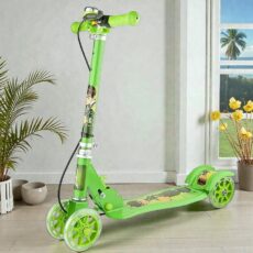 اسکوتر رجال مدل چهار چرخ کد Folding به همراه زنگ هشدار ظرفیت وزنی 75 کیلوگرم